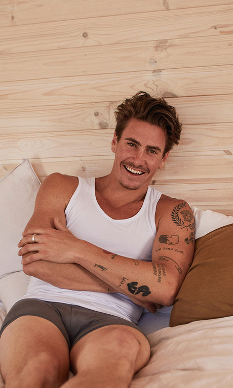 Boody Men´s Singlet Hvid | Str. Xl fra Boody