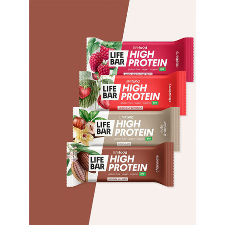 LifeBar Proteinbar med nøtter og vanilje Øko fra Lifefood