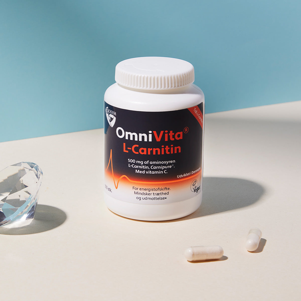 Biosym Omnivita L-carnitin | 100 kapsler fra Biosym