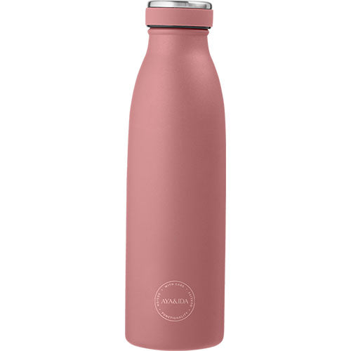 AYA&IDA Termos Drikkeflaske Rustfritt Stål 500 ml | Ash Rose fra AYA&IDA
