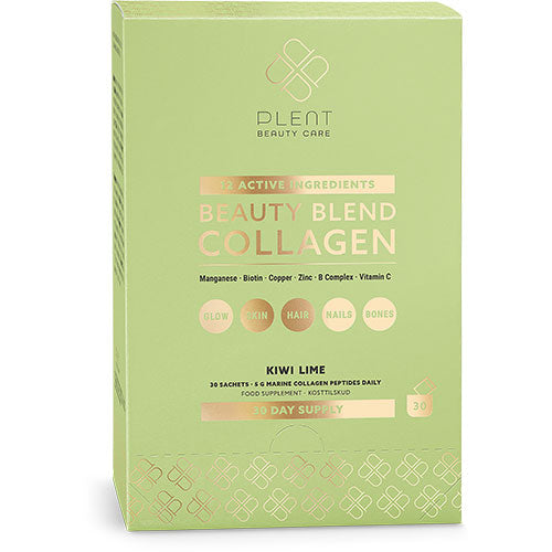 Plent Beauty Blend Collagen 30 X 5 Gr | Kiwi Lime fra Plent