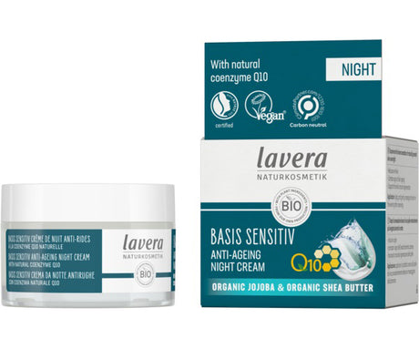 Natcreme Q10 Anti-Age Basis sensitiv fra lavera