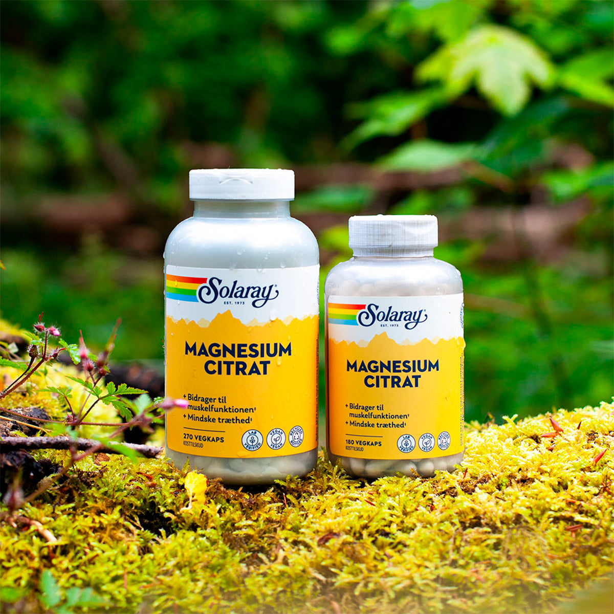 Solaray Magnesium Citrat | 180 kapsler fra Solaray