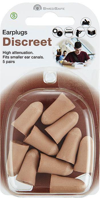 Discreet Ørepropper Small fra SwedSafe
