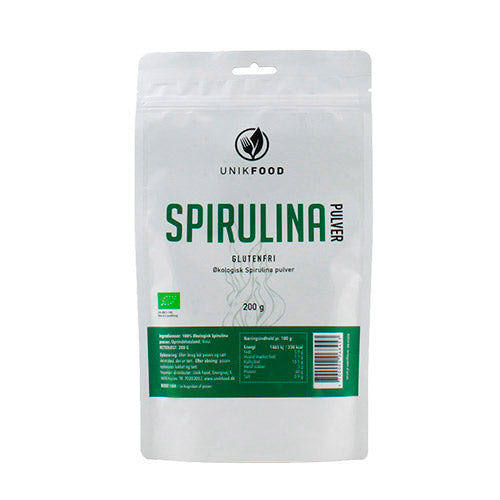Unikfood Spirulina Pulver Økologisk | 200 gr fra Unikfood