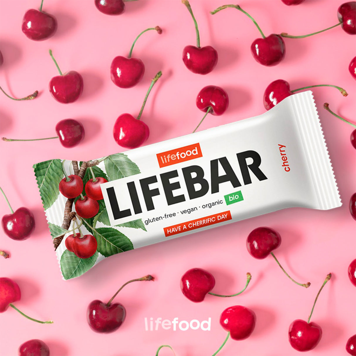 LifeBar Kirsebær RAW Øko fra Lifefood