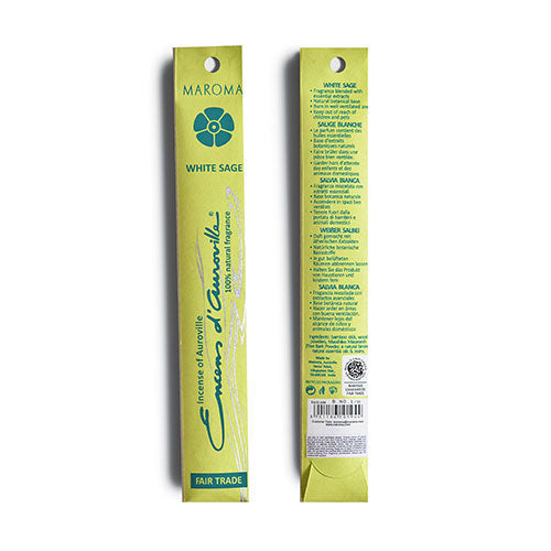 Røkelse Hvit Salvie 10 stk fra Encens d'auroville
