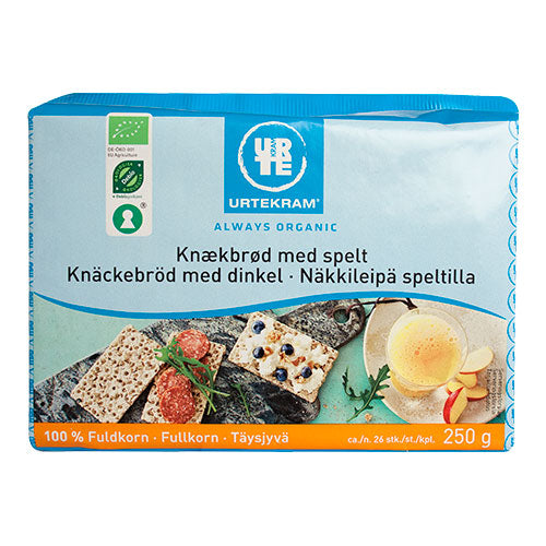 Fullkornsknekkebrød M. Spelt Ø fra Urtekram