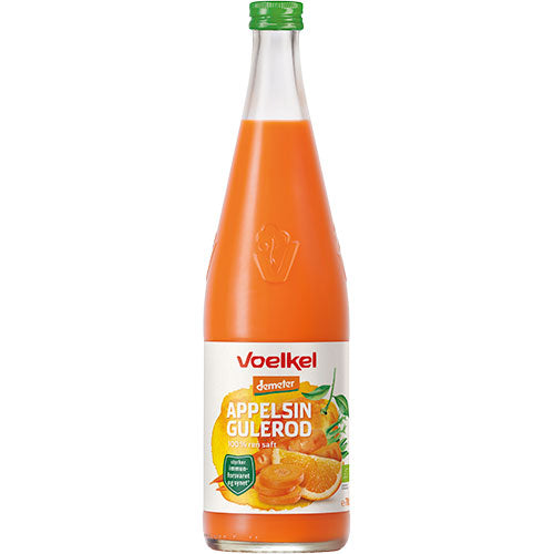 Appelsin- og Gulerotsjuice Øko Demeter fra Voelkel