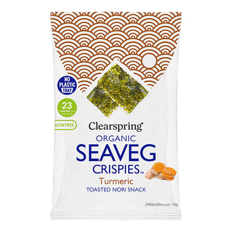 Tang Chips Gurkemeje Øko (Seaveg Crispies) fra Clearspring