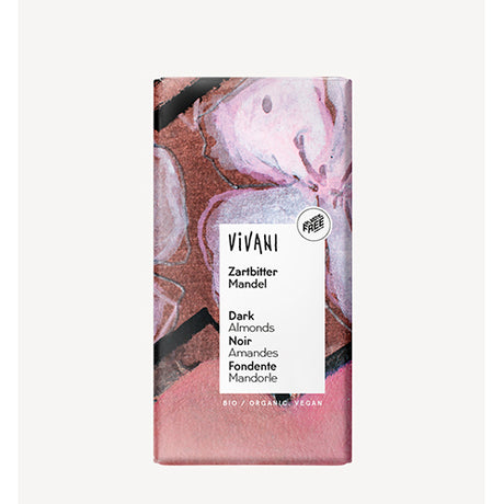 Mørk Sjokolade Med Hele Mandler Ø fra Vivani
