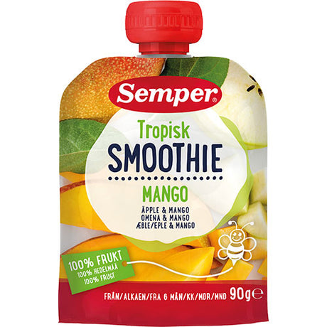 Tropisk fruktsmoothie med mango og eple fra 6 mnd. fra Semper