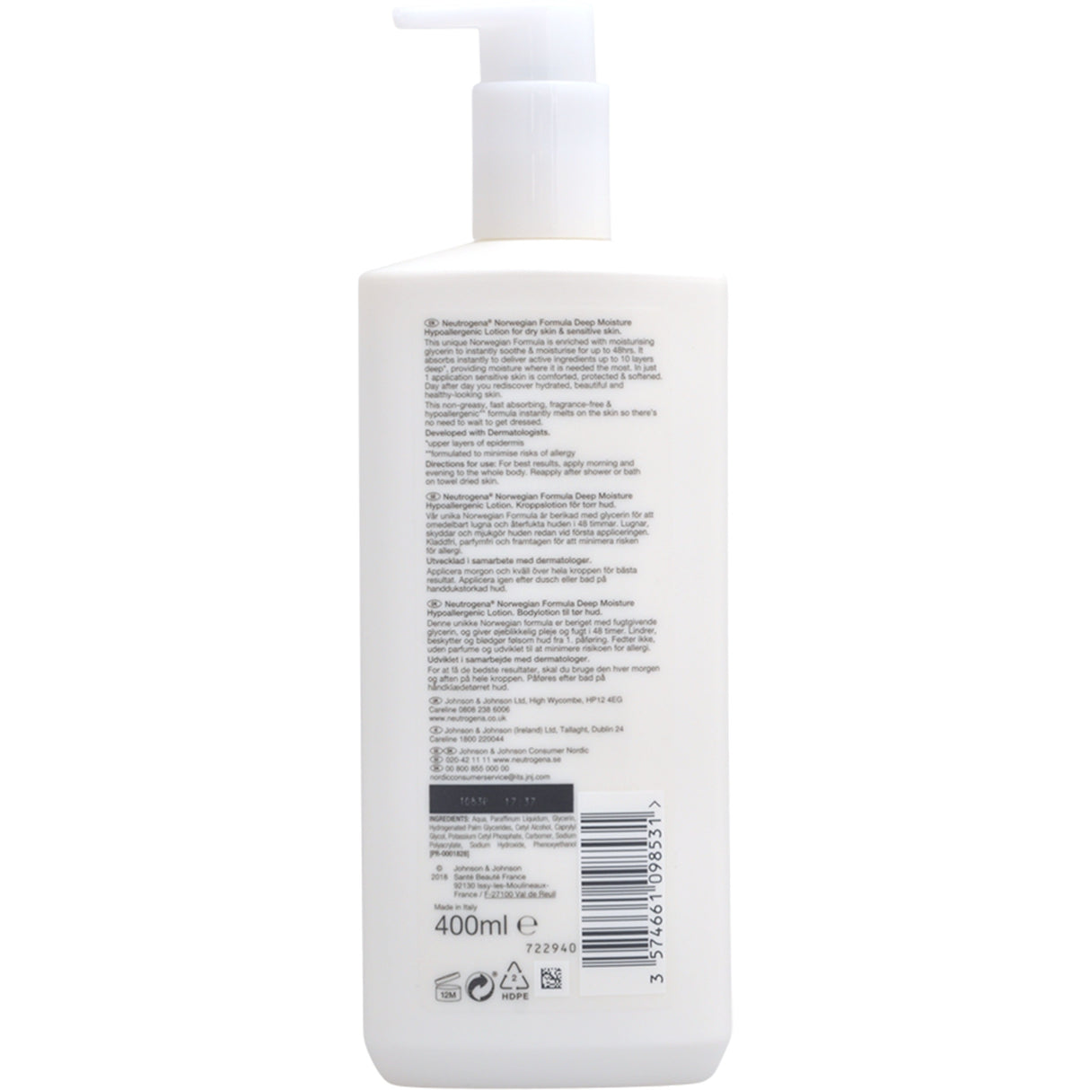 Deep Moisture Body Lotion fra Neutrogena