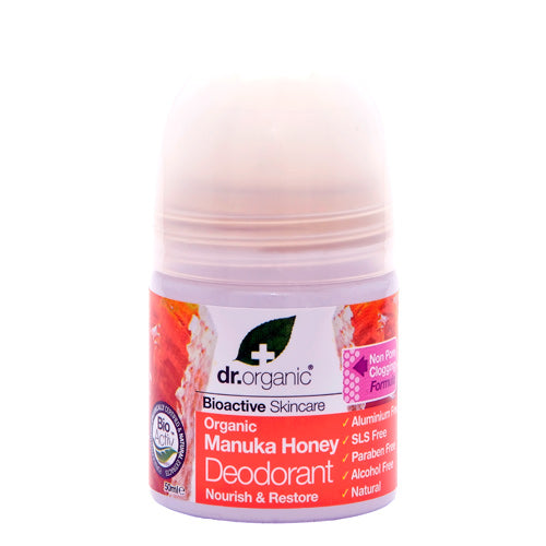 Dr. Organic Deo Roll On (50 ml) | Manuka fra Dr. Organic
