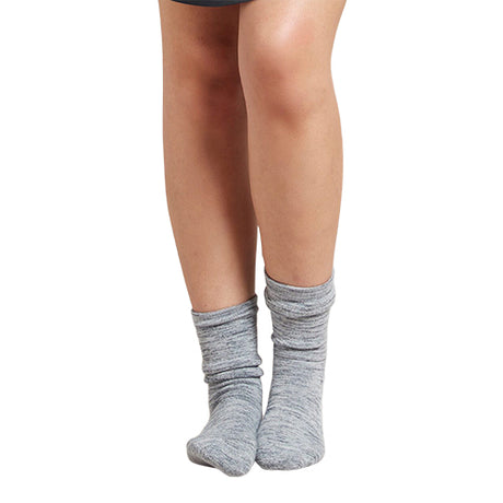 Boody Women´s Chunky Bed Sock | Dove/storm Space Dye fra Boody