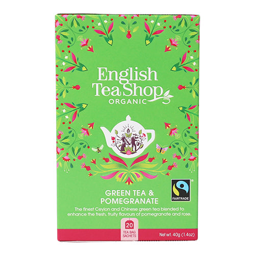 Green Tea & Pomegranate, 20 Breve Ø fra English Tea Shop