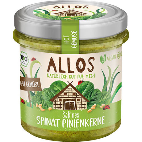Smørepålegg Spinat Og Pinjekjerner Øko Farm Vegetables - Glutenfri fra Allos