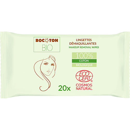Makeupfjerner Våtservietter fra Bocoton Bio