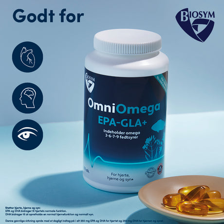Biosym Omniomega Epa-gla+ | 100 kapsler fra Biosym
