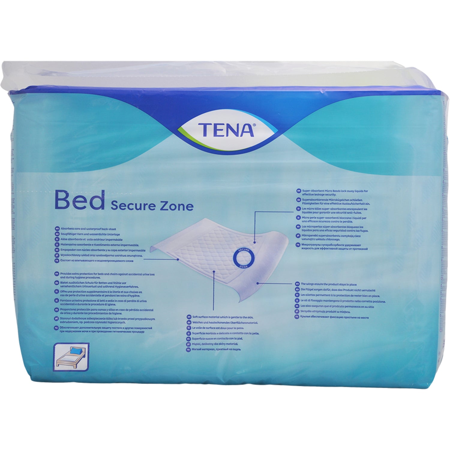 Sengebeskyttelse med vinger - 180 x 80 cm fra Tena