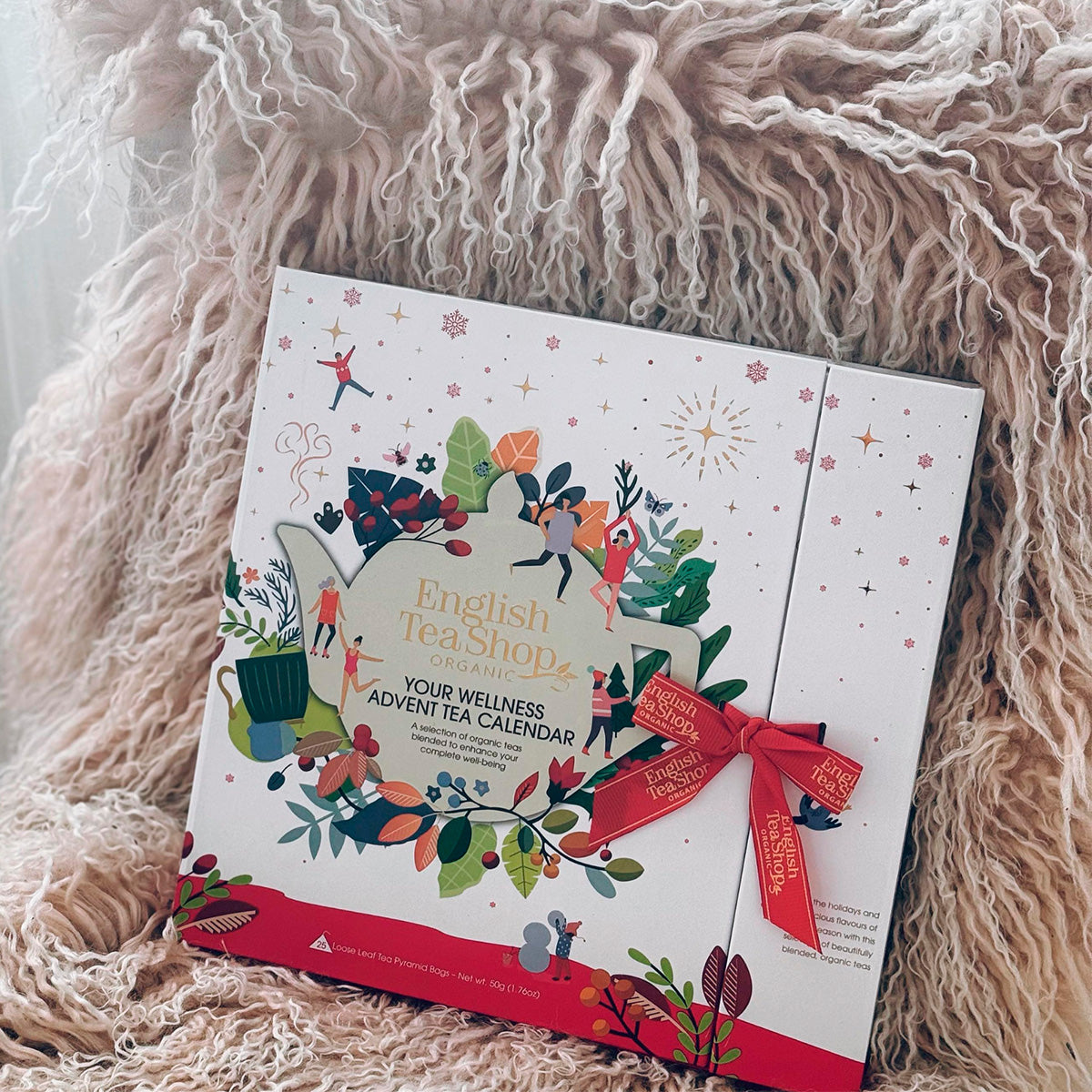 English Tea Shop Julekalender Te Book Style (Hvid) Ø fra English Tea Shop