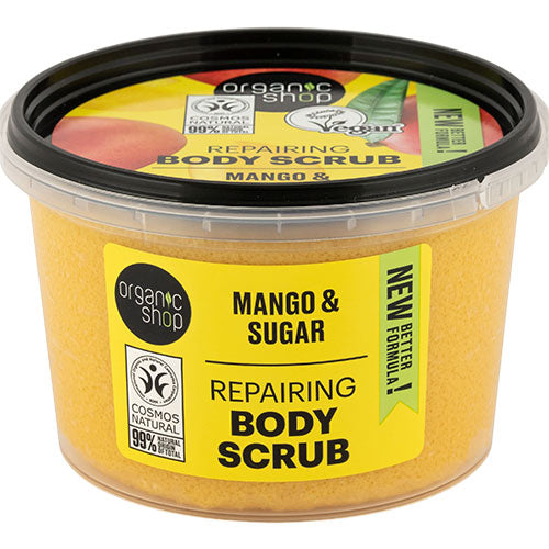 Organic Shop Repairing Body Scrub Mango | 250 ml fra Organic Shop