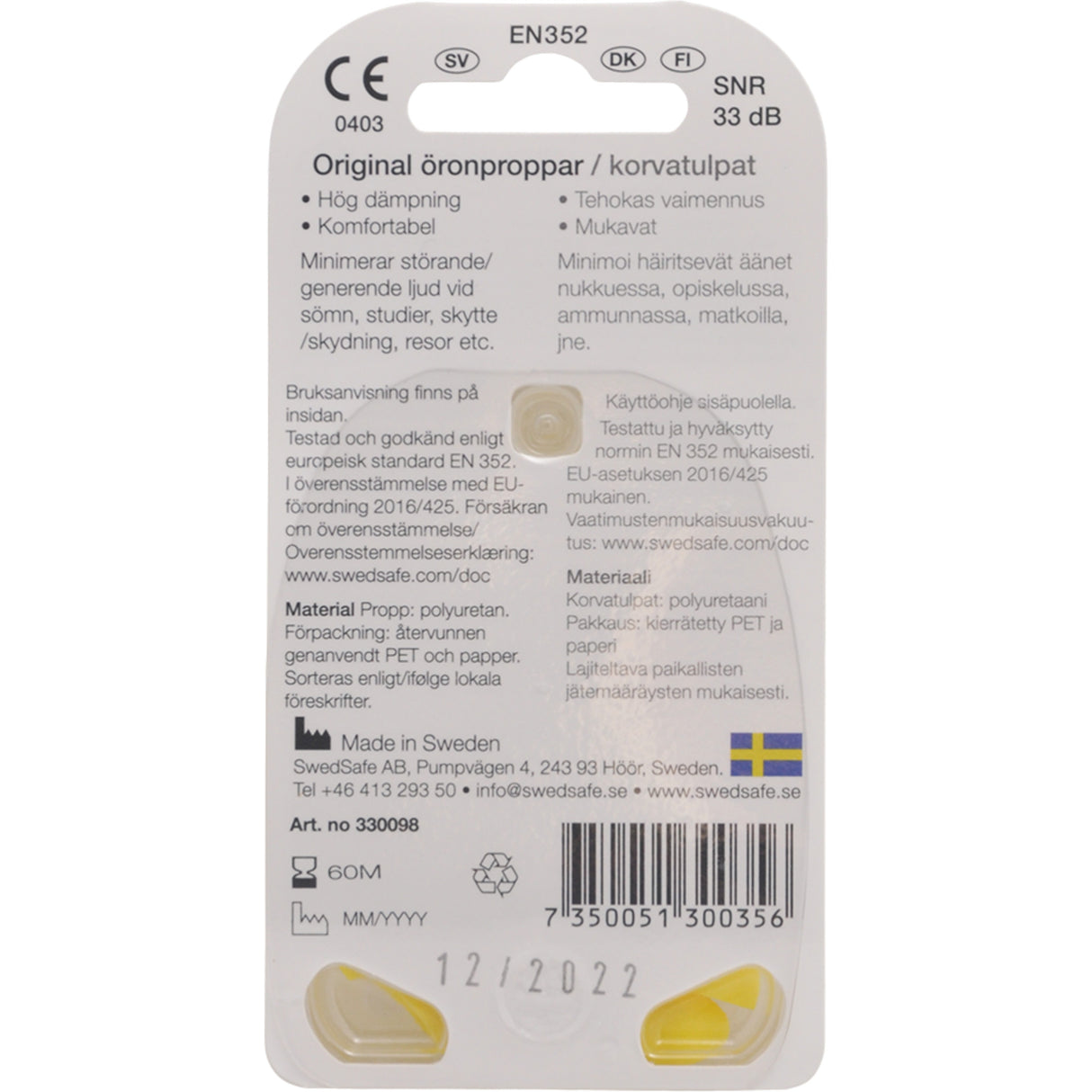 Original Small 5 Par fra SwedSafe