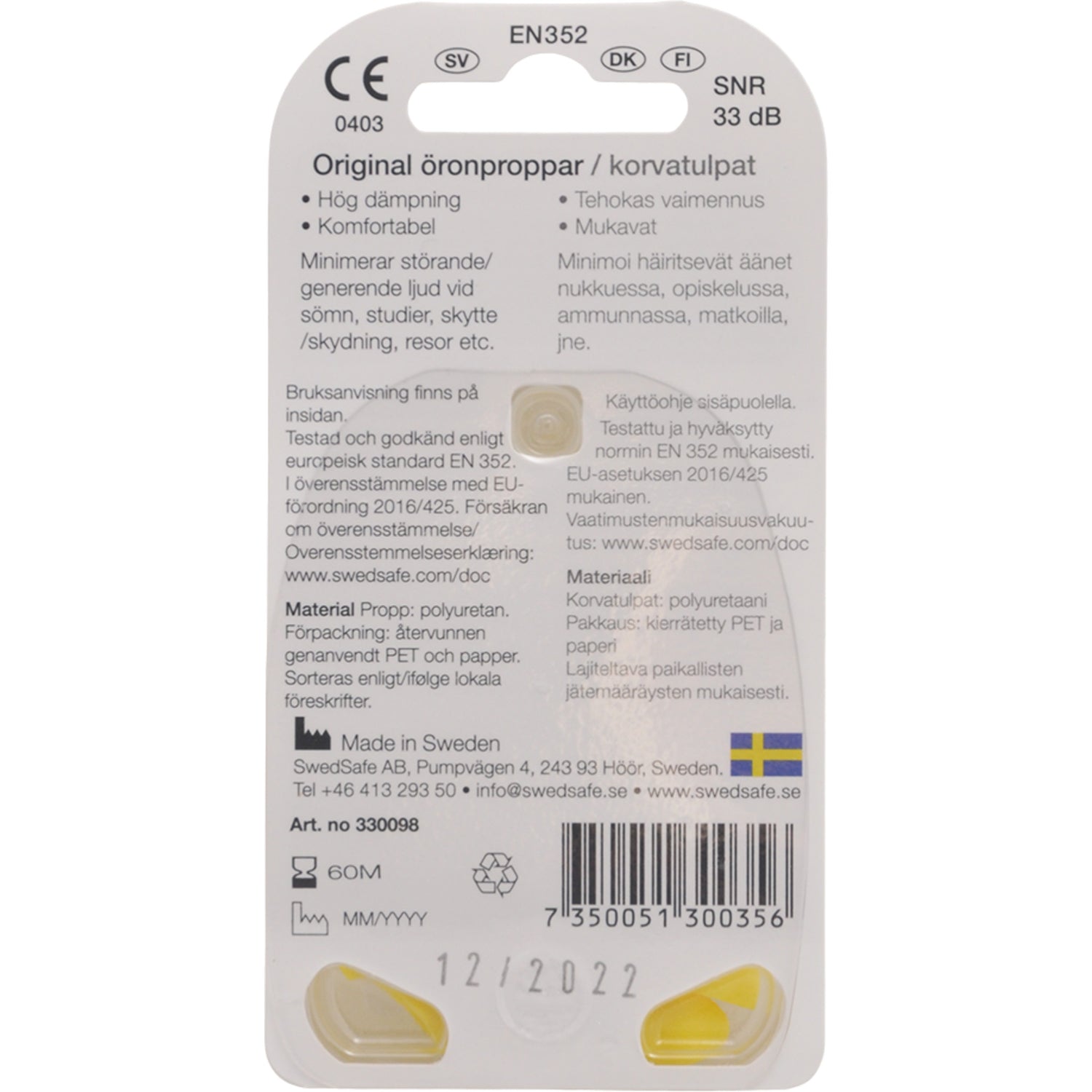 Original Small 5 Par fra SwedSafe