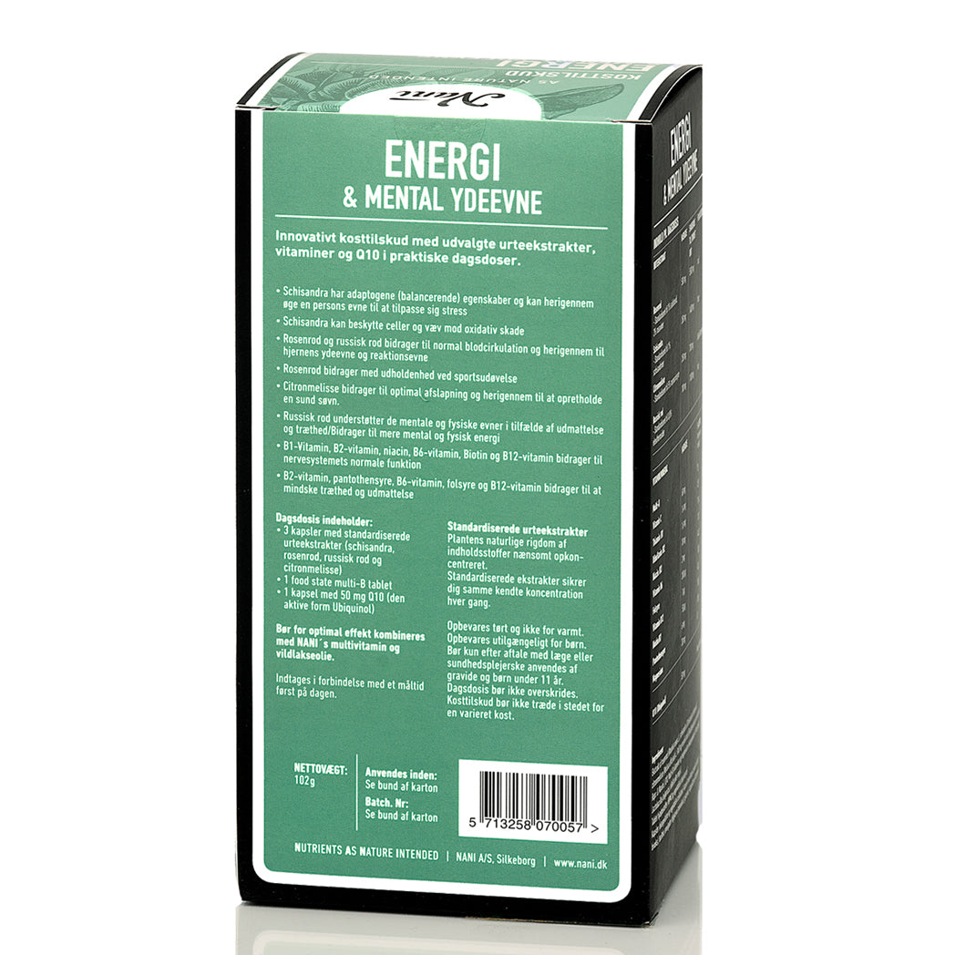 Energi & Mental Yteevne fra Nani