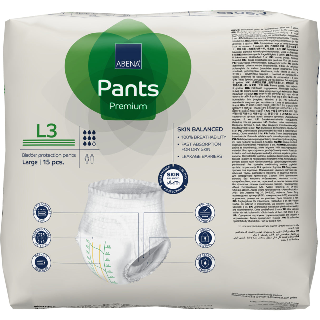 Pants Bukser L3 Inkontinens, Premium fra Abena