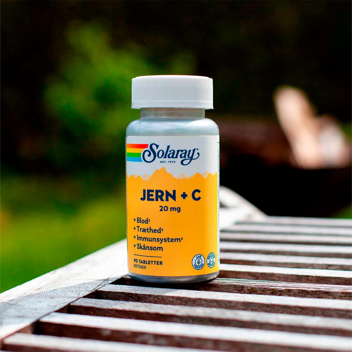 Jern + C-Vitamin Kapsler fra Solaray