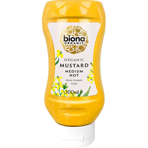 Biona Organic Sennep Medium Sterk (Squeezy) Økologisk | 300 ml
