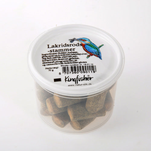 Kingfisher Lakridsrodsstammer | 70 gr fra Kingfisher