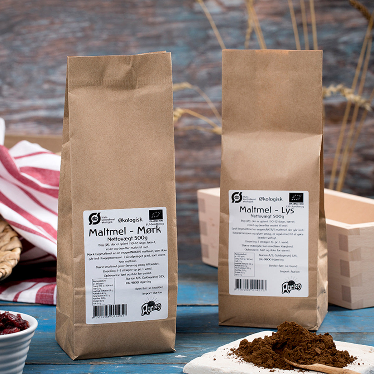 Maltmel, Mørkt Øko fra Aurion