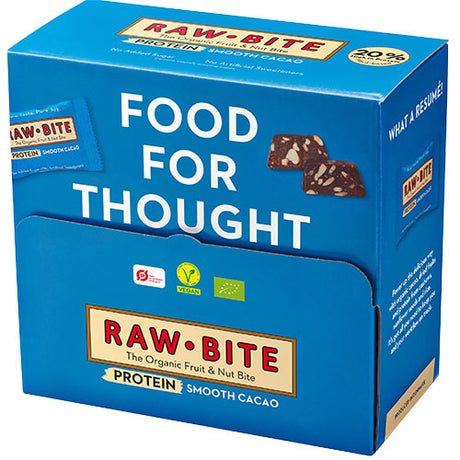 Glutenfri Officebox Protein Smooth Kakao 45x15g Øko fra RawBite