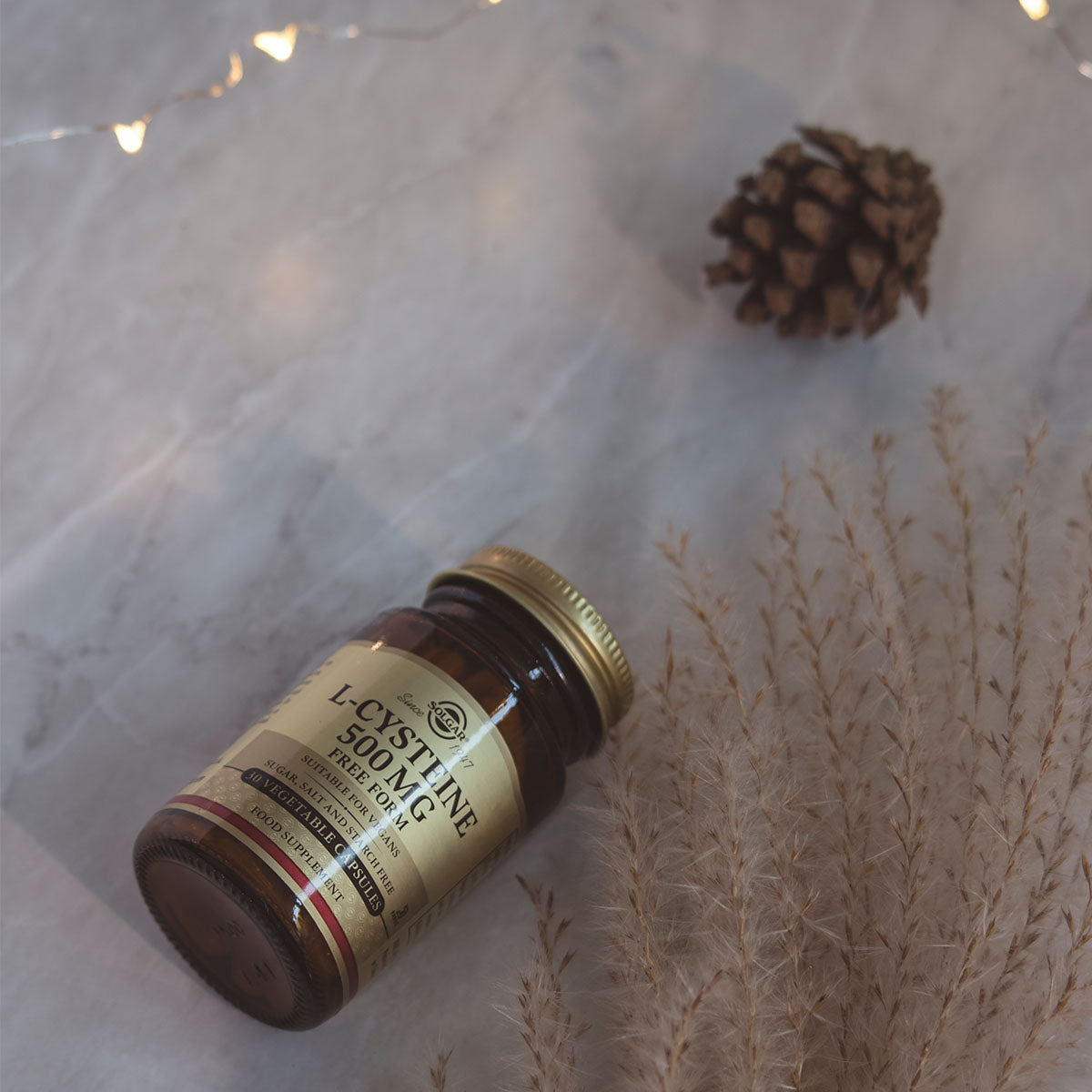 Solgar L-cystein 500 Mg Aminosyre | 30 kapsler fra Solgar