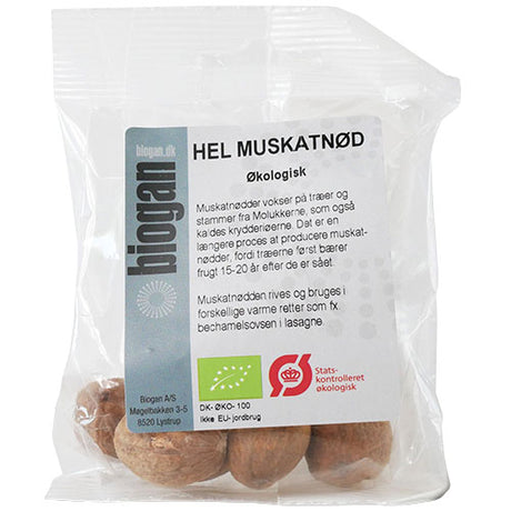 Hele Muskatnøtter Øko fra Biogan