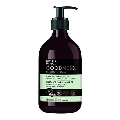 Baylis & Harding Hand Wash (500 ml) | Oud, Cedar & Amber fra Baylis & Harding Goodness