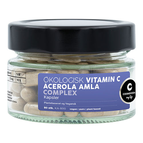 Vitamin C med Acerola & Amla Øko fra Cosmoveda