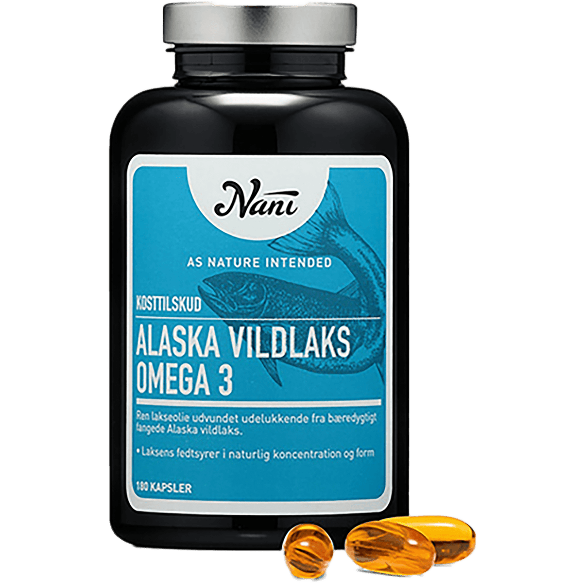 Nani Omega 3 Ren Lakseolje | 180 Kapsler