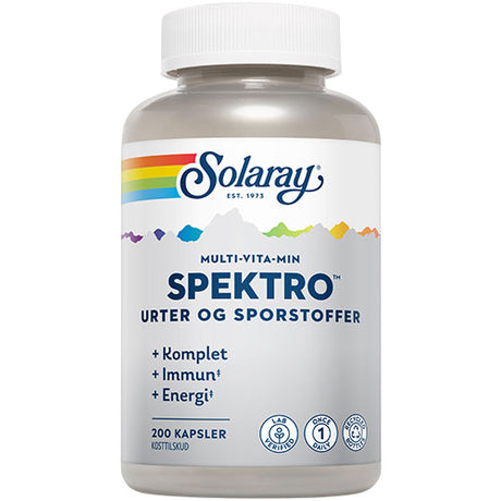 Spektro Multi-Vita-Min med Jern og K2 fra Solaray