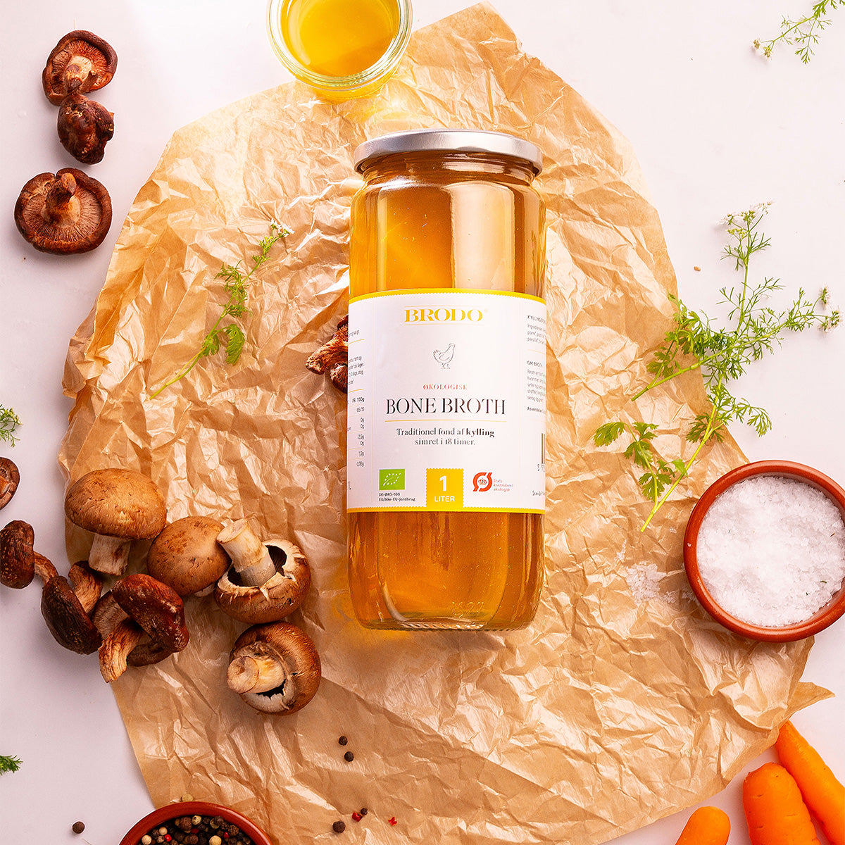 Bone Broth Kylling Øko fra Brodo