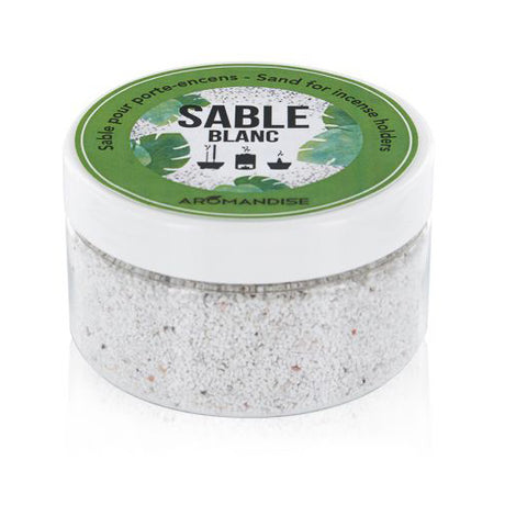 Sand til røkelsesholder hvit fra Aromandise