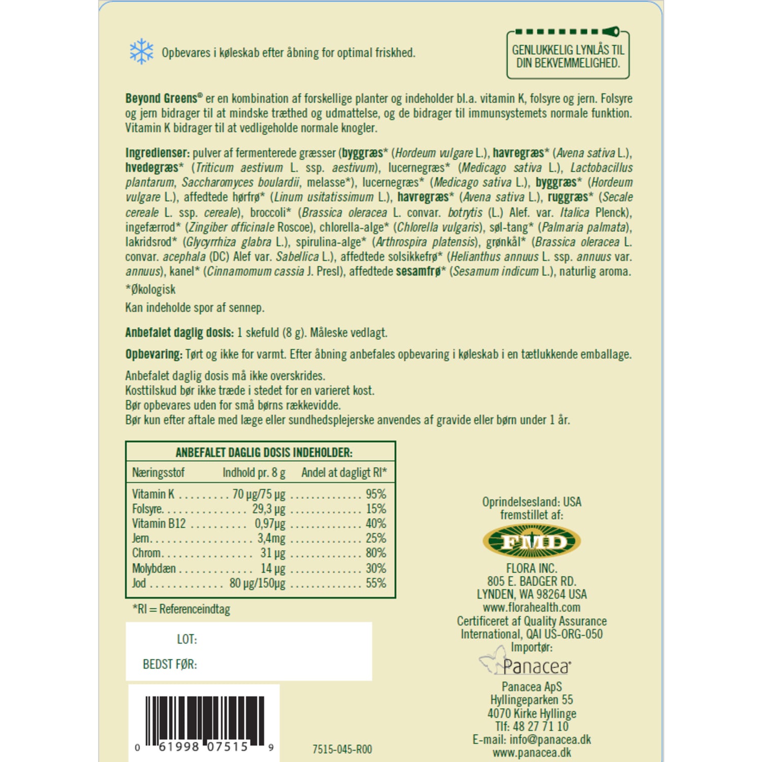 Beyond Greens Ø fra Udo´s Choice