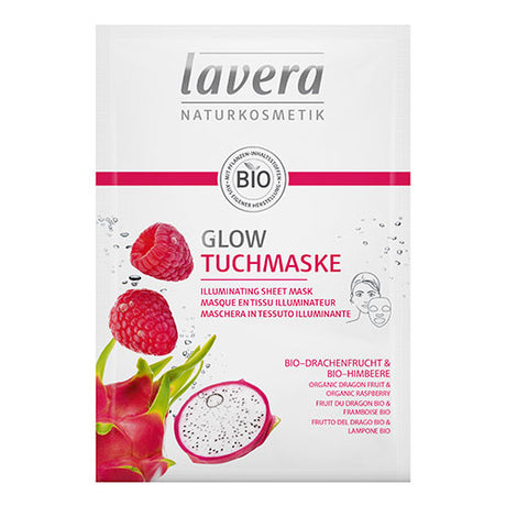 Sheet Mask Illuminating M. Dragon Fruit & Bringebær fra lavera