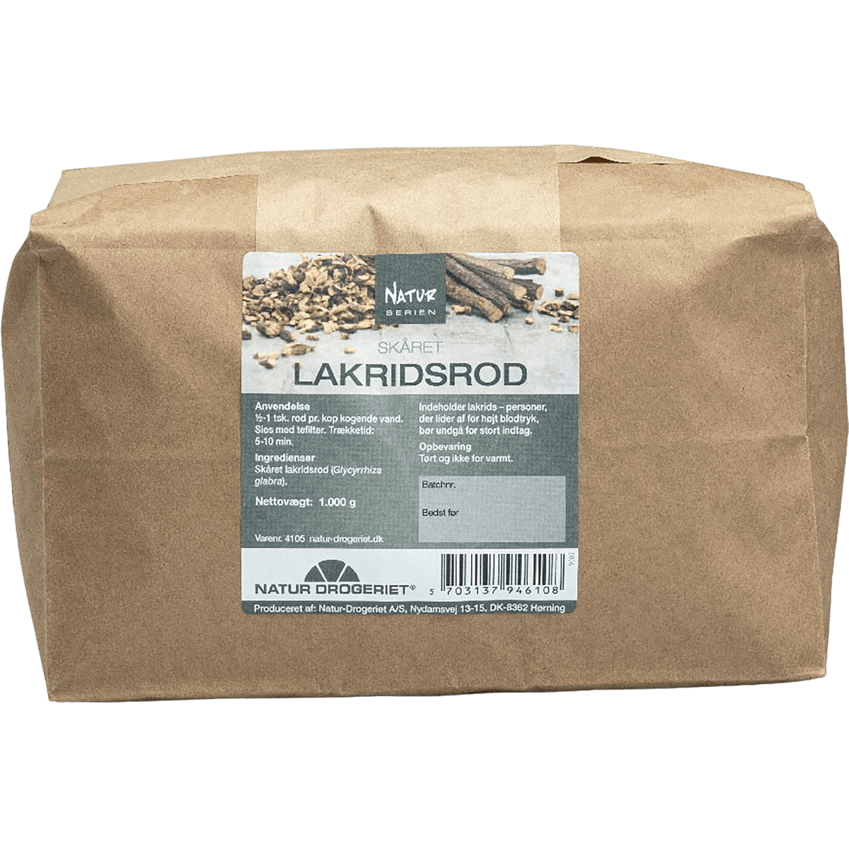 Natur-Drogeriet Skåret Lakrisrot | 1 kg fra Natur-Drogeriet