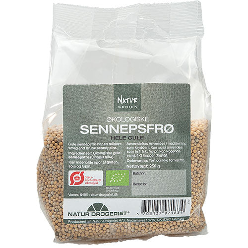Gule Sennepsfrø Øko fra Natur-Drogeriet
