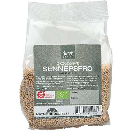 Gule Sennepsfrø Øko fra Natur-Drogeriet