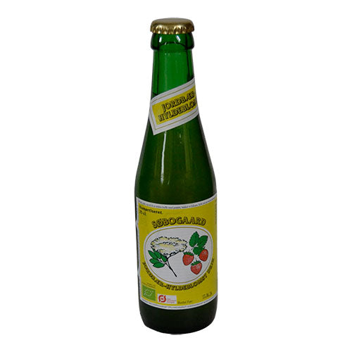 Jordbær-Hylleblomstdrikk Ø fra Søbogaard