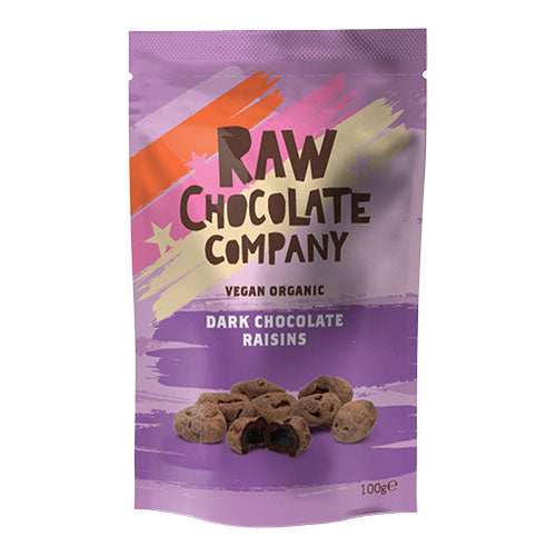 Rosiner m. rå sjokolade Ø fra The Raw Chocolate Company